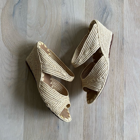 Carrie Forbes Houcine Raffia Wedges - Picture 2 of 7